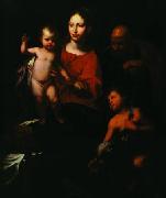 Bernardo Strozzi Holy Family with St. John the Baptist Sweden oil painting artist